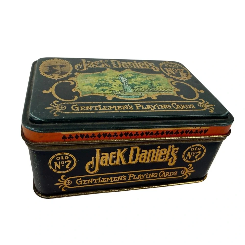 Vintage Jack Daniels Gentlemen's Playing Cards in Collector Tin Old No 7 - BK